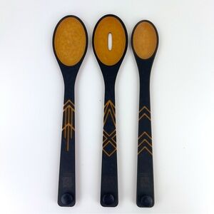 Frank Lloyd Wright Epicurean Paper Composite Large Serving Spoons Set Of 3